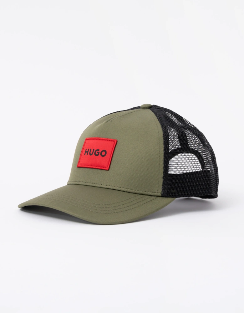 HUGO Kody Mens Logo Patch Cap - Open Green 388