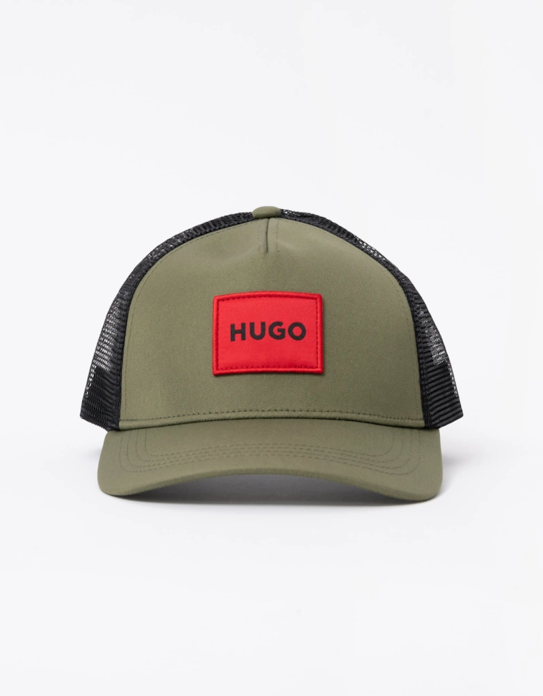 HUGO Kody Mens Logo Patch Cap - Open Green 388