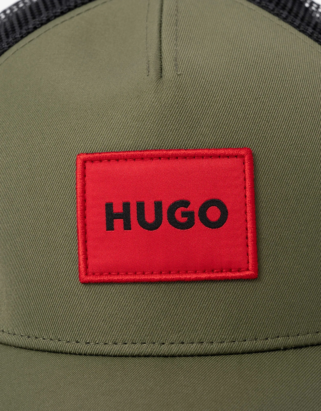 HUGO Kody Mens Logo Patch Cap - Open Green 388