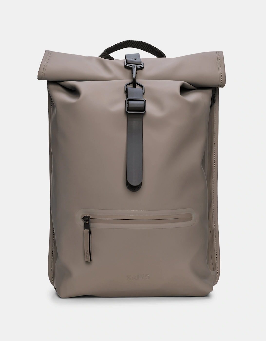 Rains Unisex Grey Rolltop Rucksack - 173 Cinder - Size One Size