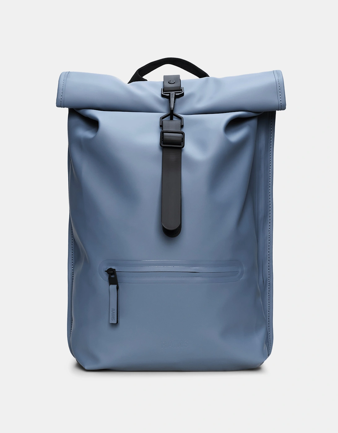Rains Unisex Grey Rolltop Rucksack - 172 Blue Dusk - Size One Size