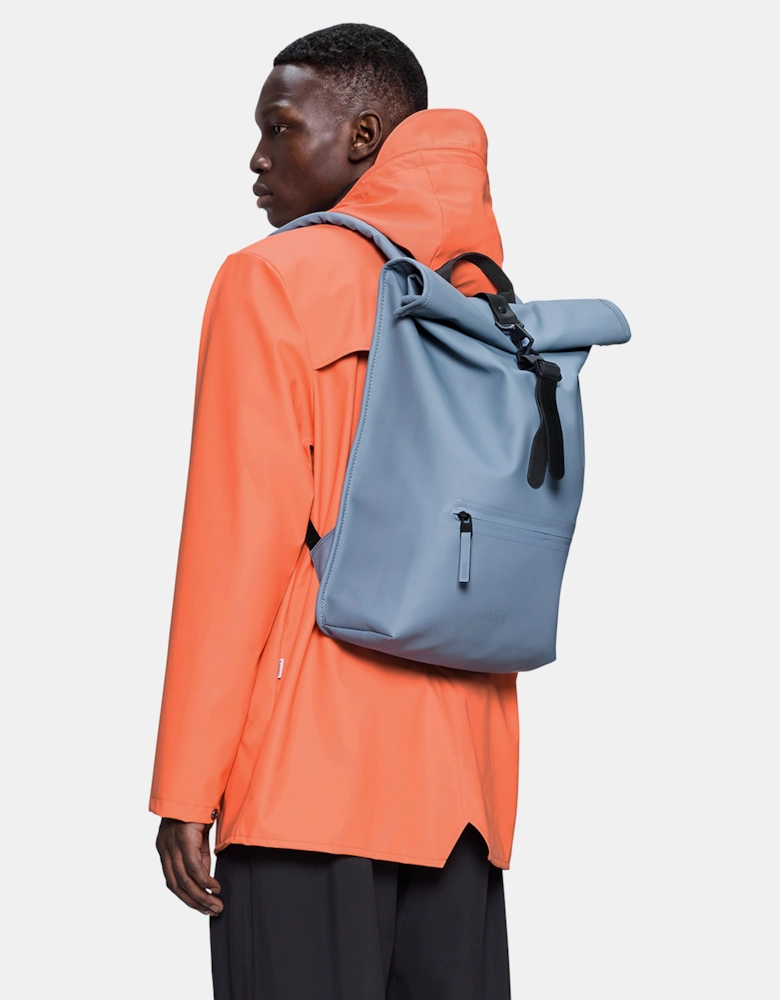 Rains Unisex Rolltop Rucksack - 172 Blue Dusk