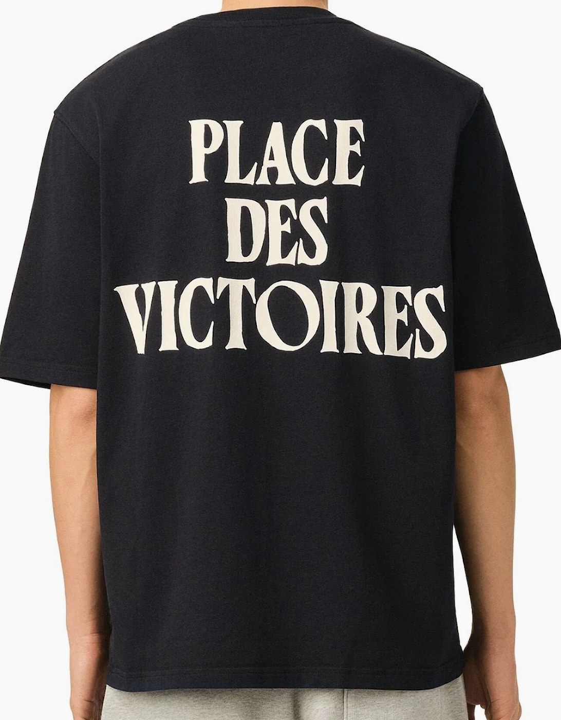 Men's AMI Black 'Ami De Coeur' Et Imprime Place Des Victoires Au Dos T-Shirt