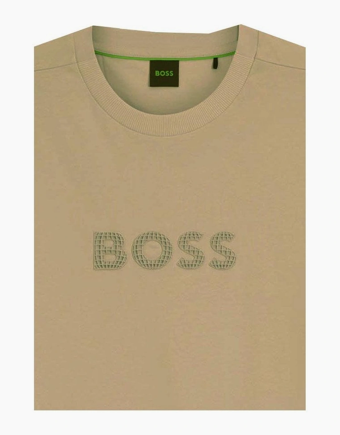 Hugo Boss Men's Dark Beige Terrace Logo T-shirt