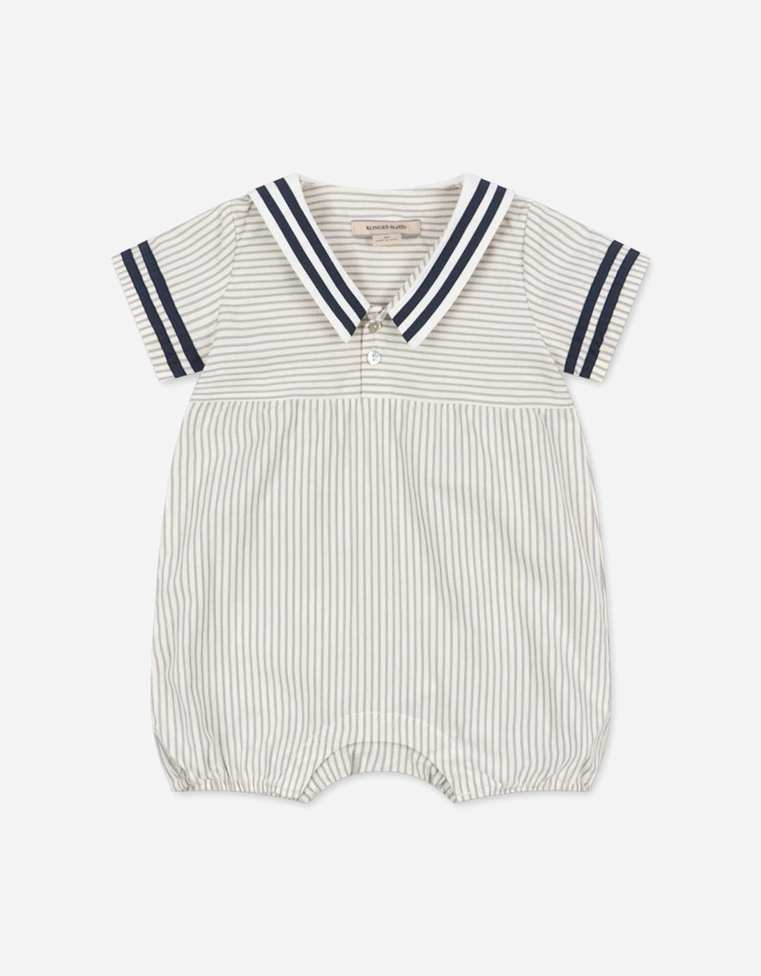Konges Sløjd Baby Boys Allie Sailor Romper in White, 6 of 5