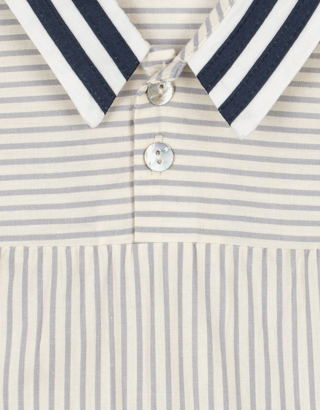 Konges Sløjd Baby Boys Allie Sailor Romper in White