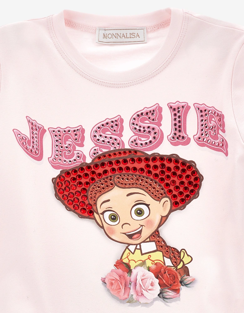 Monnalisa Girls Disney Toy Story Jessie Dress in Pink