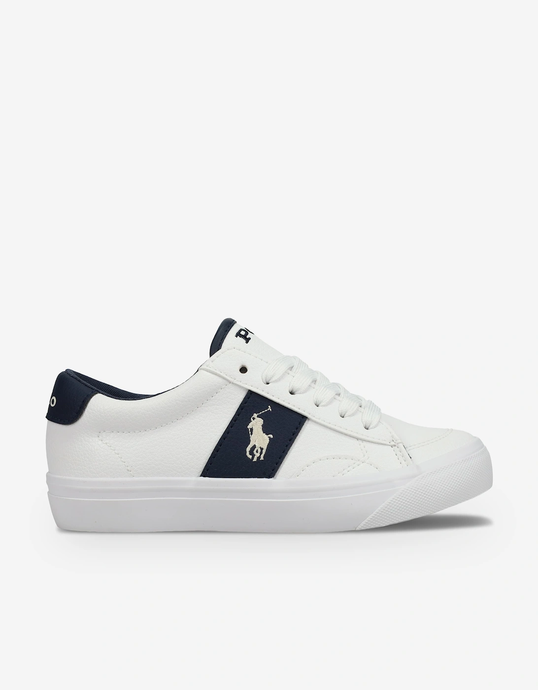 Ralph Lauren Kids Ryley Trainers in White, 8 of 7