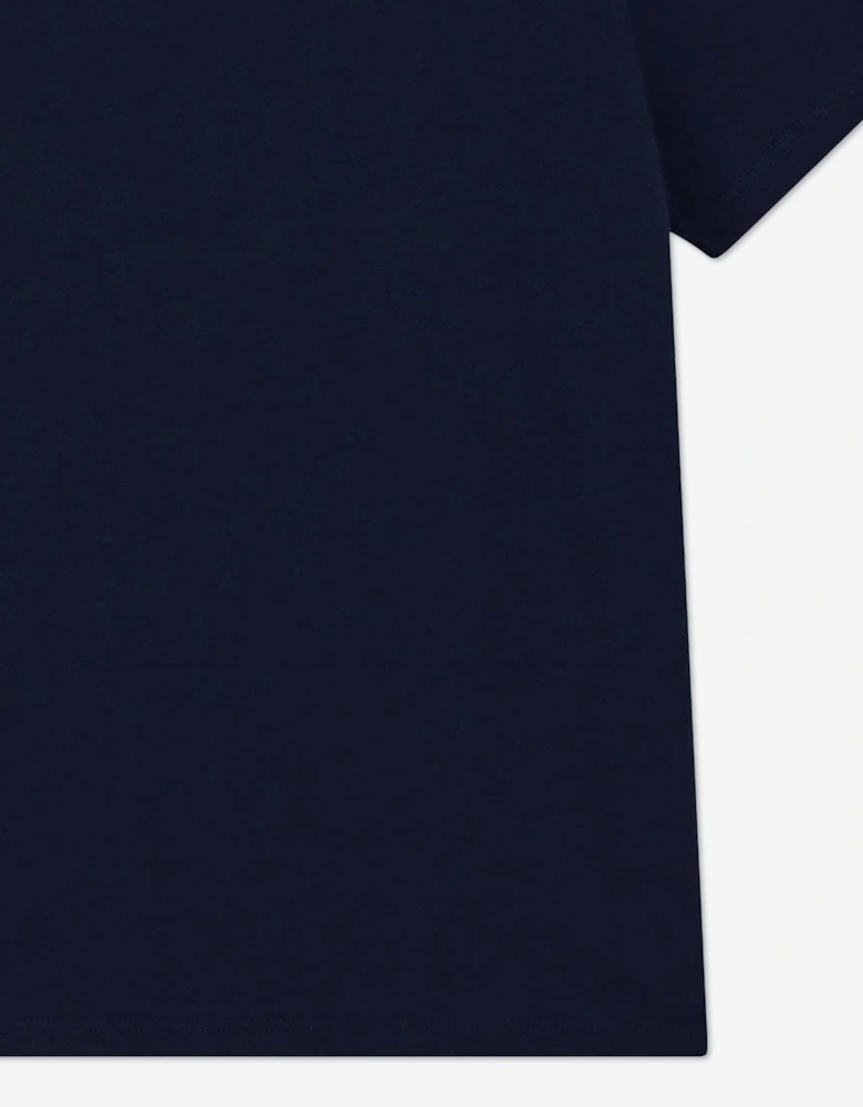 Guess Girls Bear Logo T-Shirt in Navy