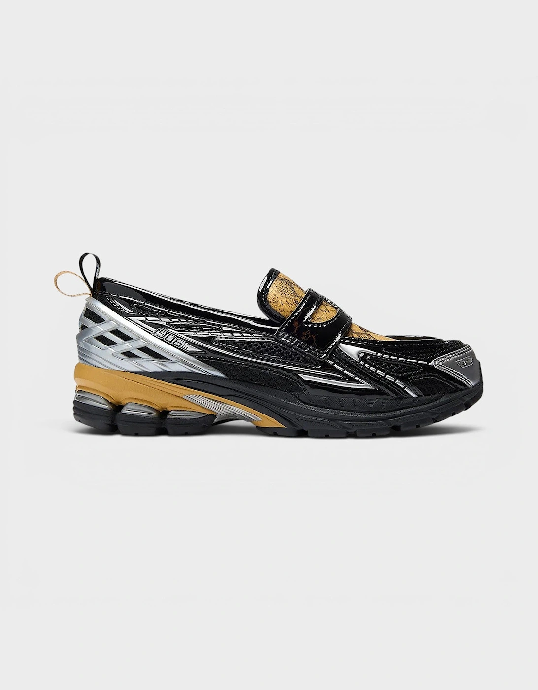 Ganni X New Balance Snake Print 1906L Loafer Sneakers