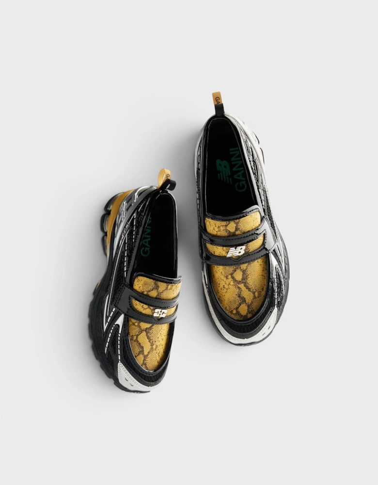 Ganni X New Balance Snake Print 1906L Loafer Sneakers
