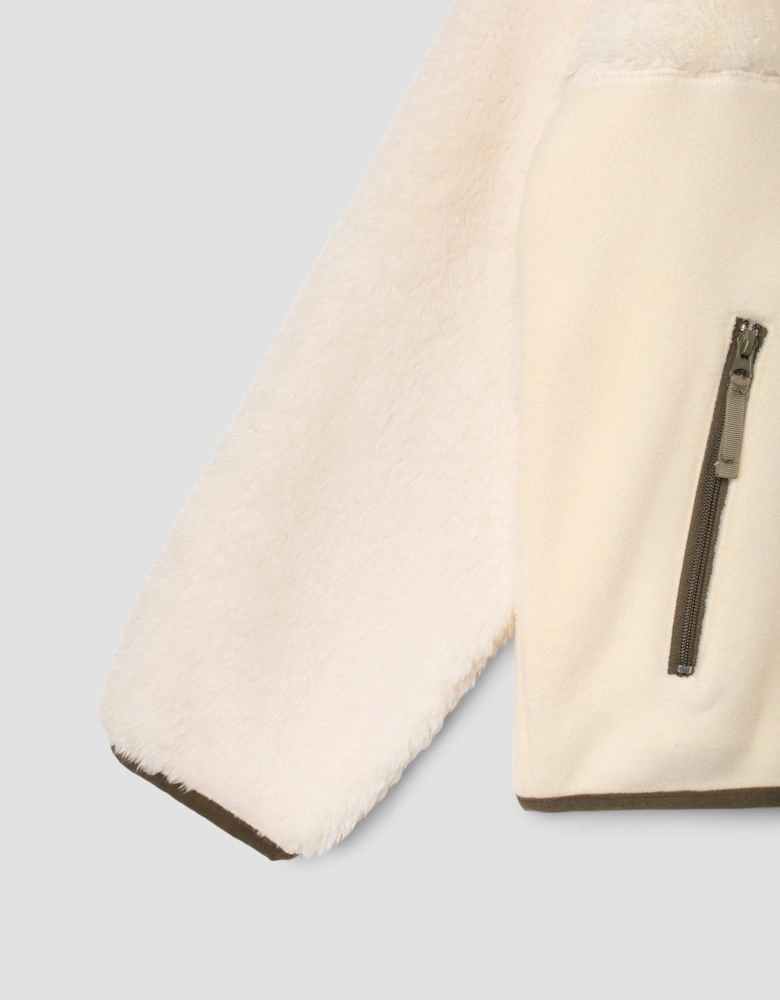 Patchwork Fleece Cardigan 