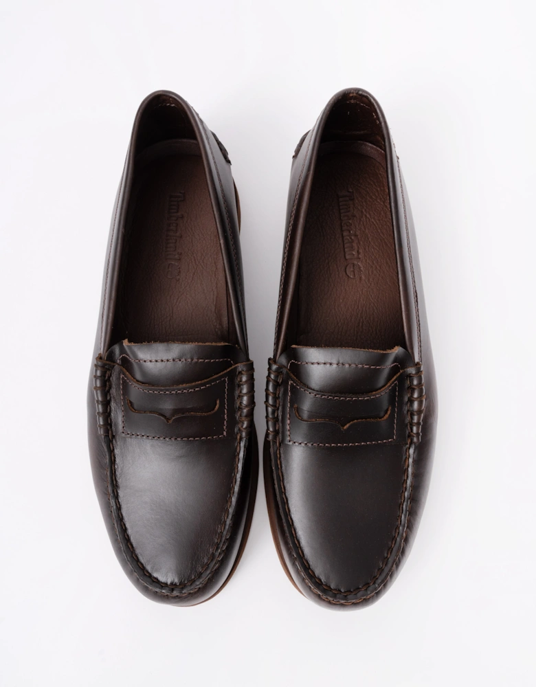 Timberland Mens Full Grain Leather Classic Loafer - Dark Brown