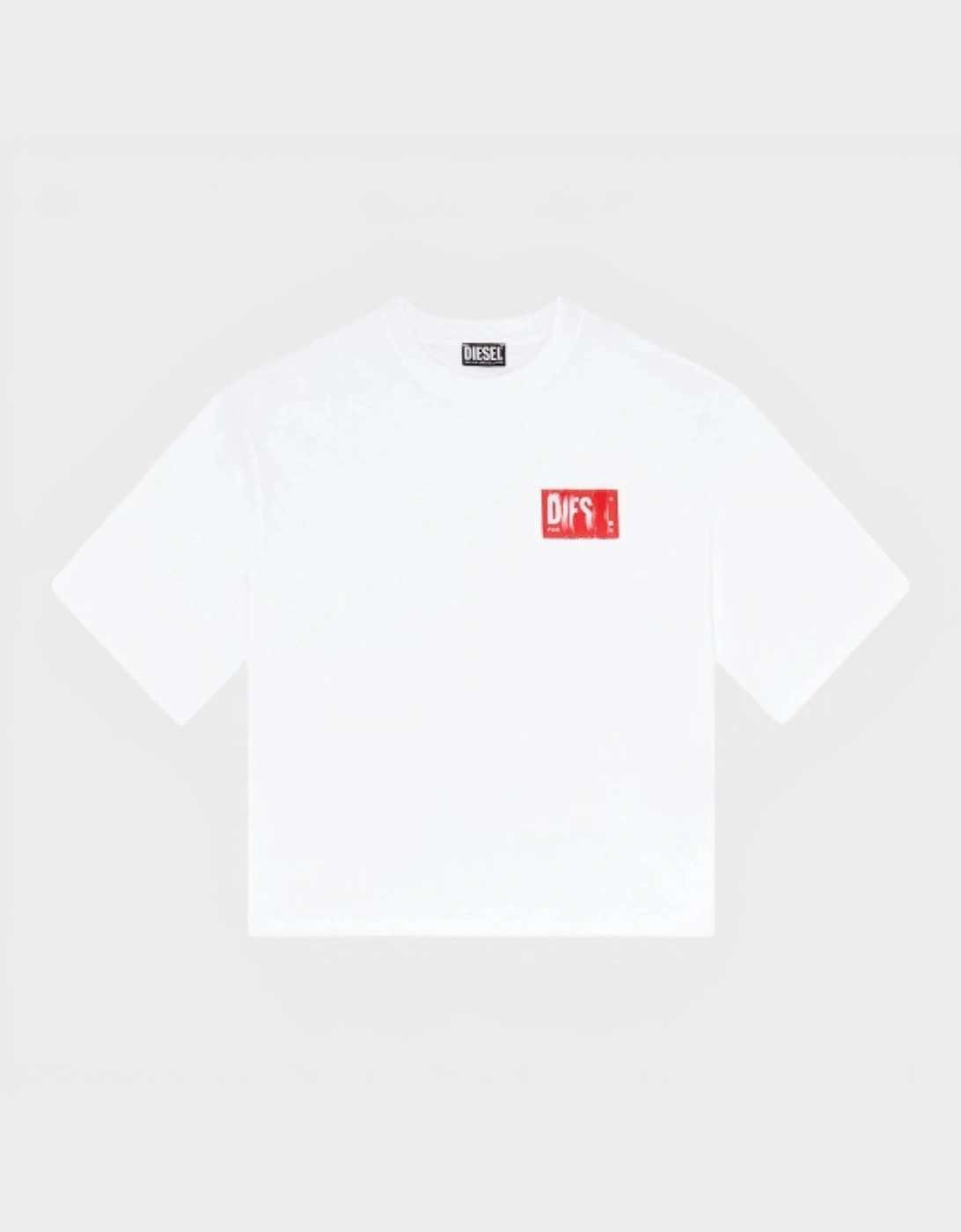 T-Rowylabel T-Shirt White Red