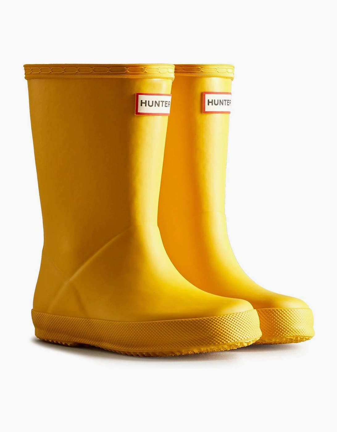 Hunter Unisex Yellow First Boot Rubber Kid's Wellington Boots - Size UK 11 / Eu 29 / Us 12 Kids