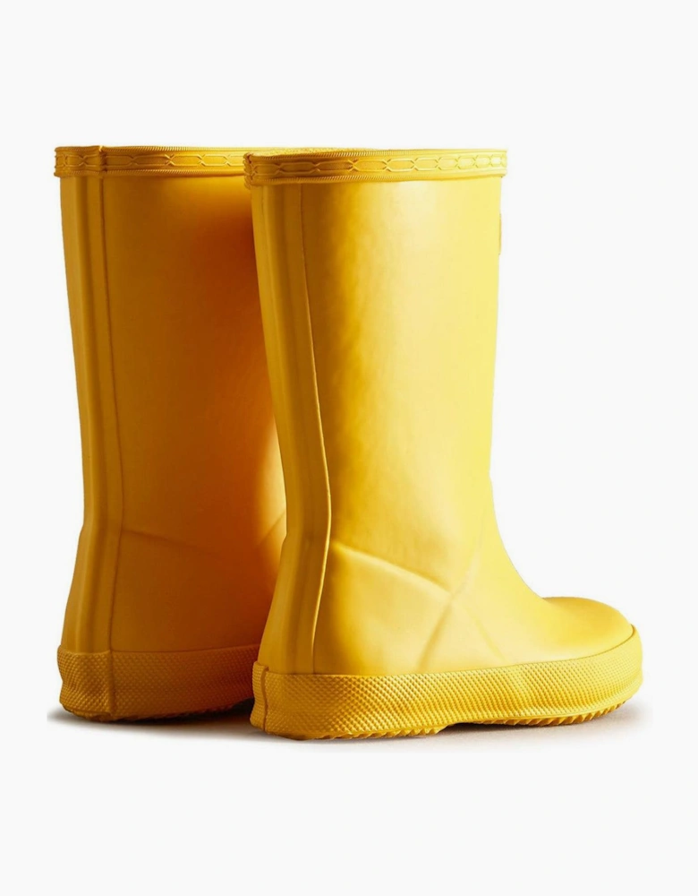 Hunter Kids First Boot Rubber Kid's Hunter Yellow Wellington Boots