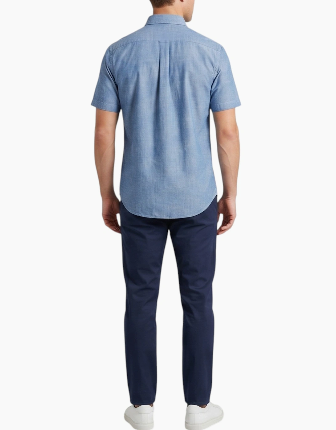 Mens Oxford Shirts Short Sleeve Plain Top Formal Shirt