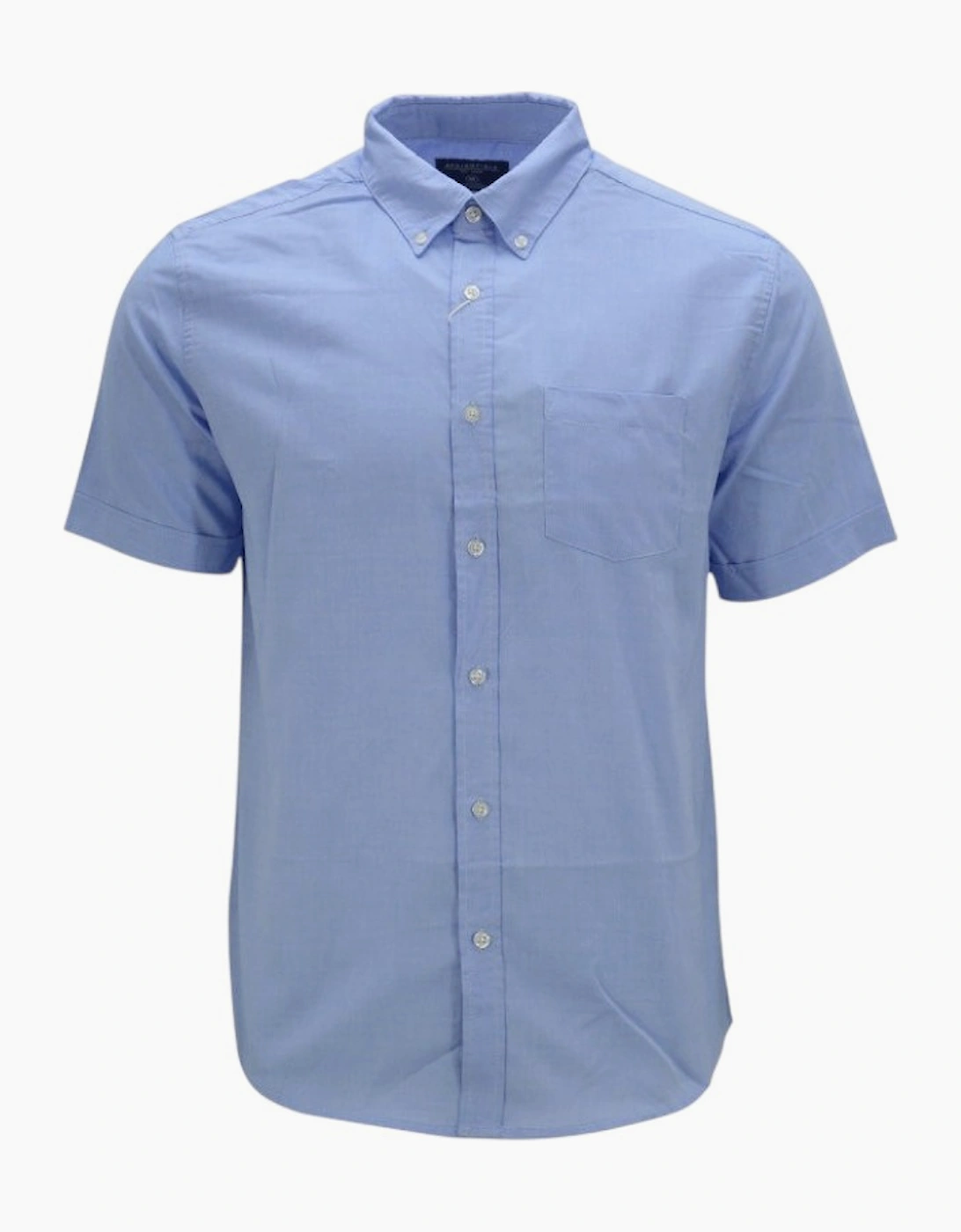 Mens Oxford Shirts Short Sleeve Plain Top Formal Shirt