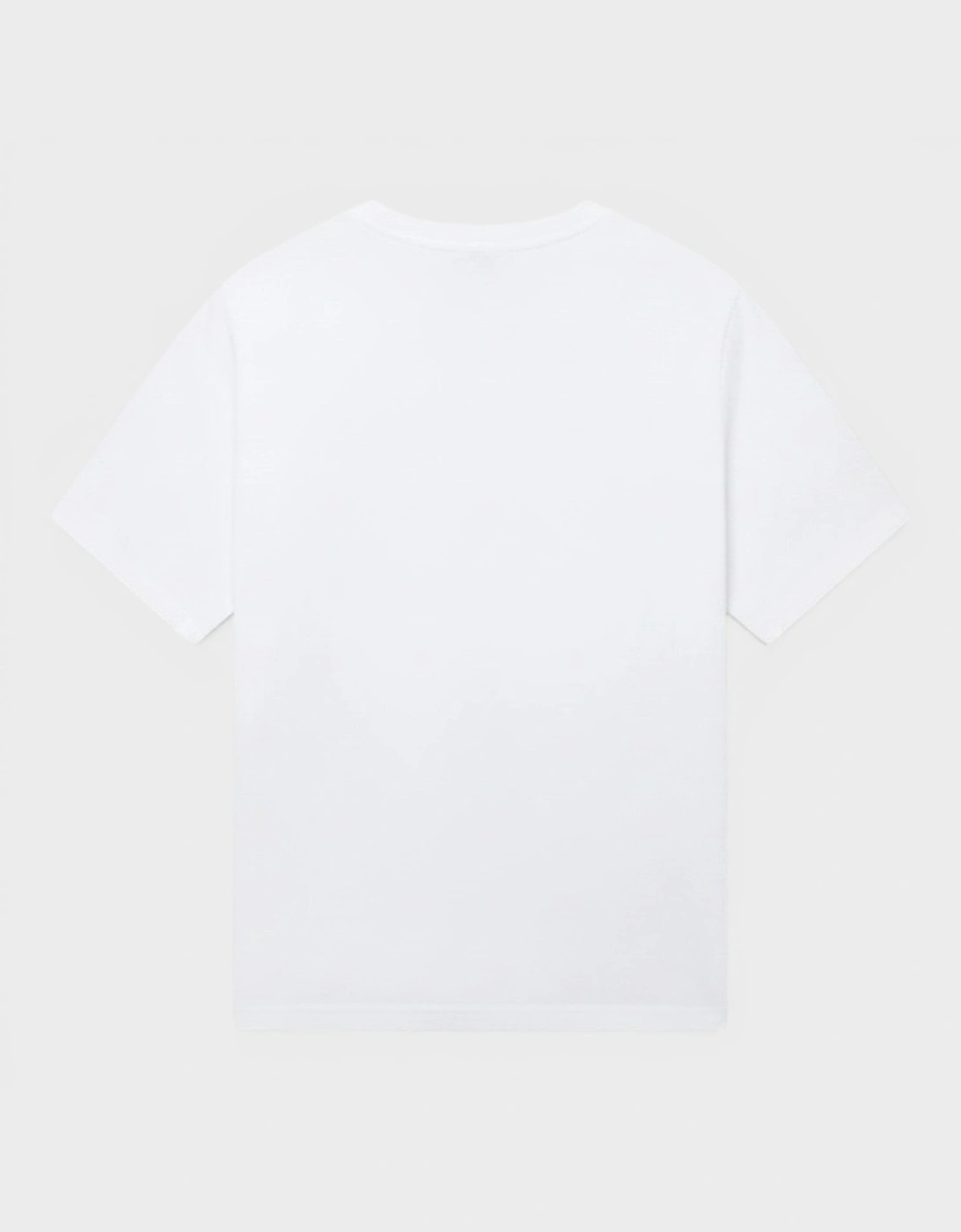 Logo Stripe T-Shirt White Black Red