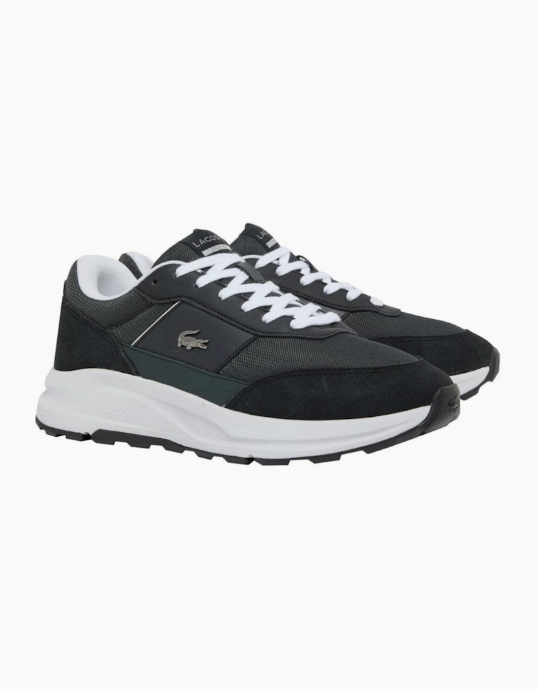 Lacoste Men's Dark Grey/ Black Run Set CGR Trainers