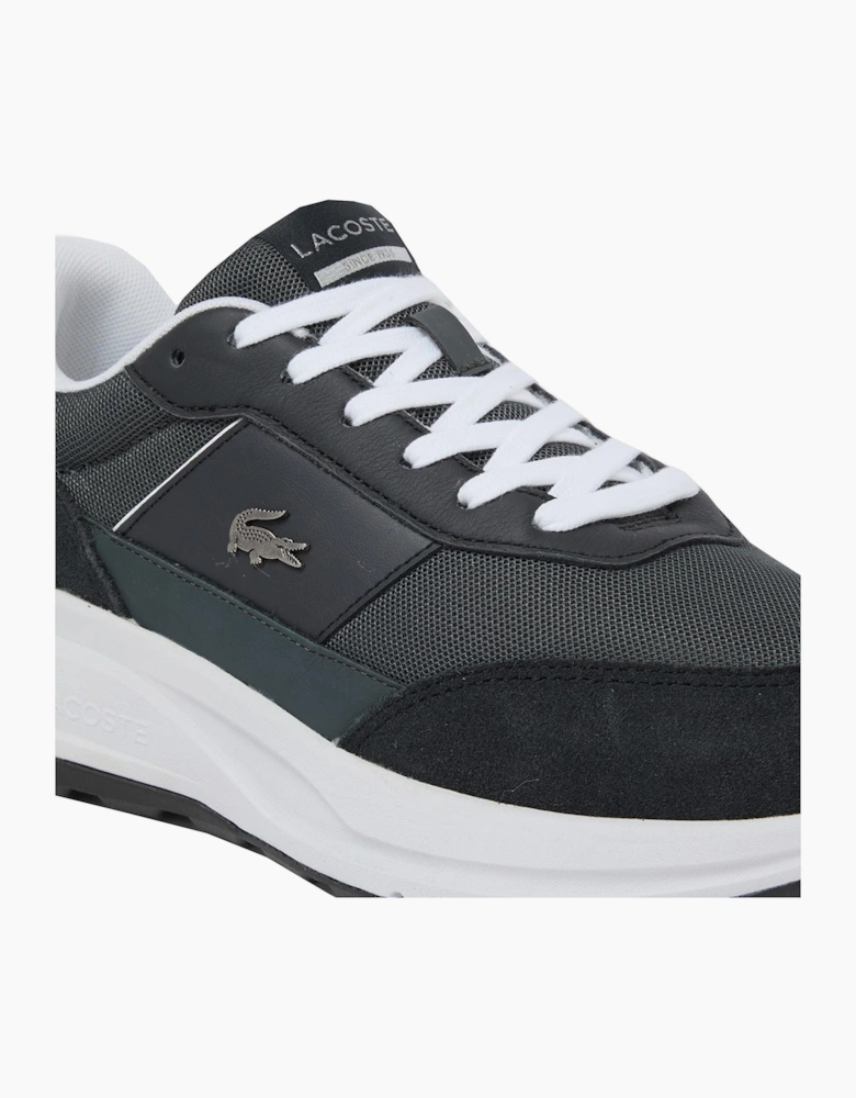 Lacoste Men's Dark Grey/ Black Run Set CGR Trainers