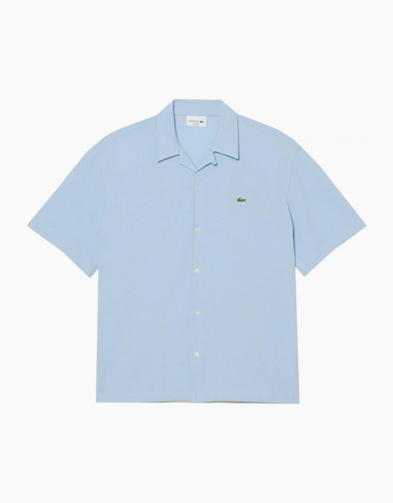 Lacoste Men's Light Blue Short Sleeved Shirt