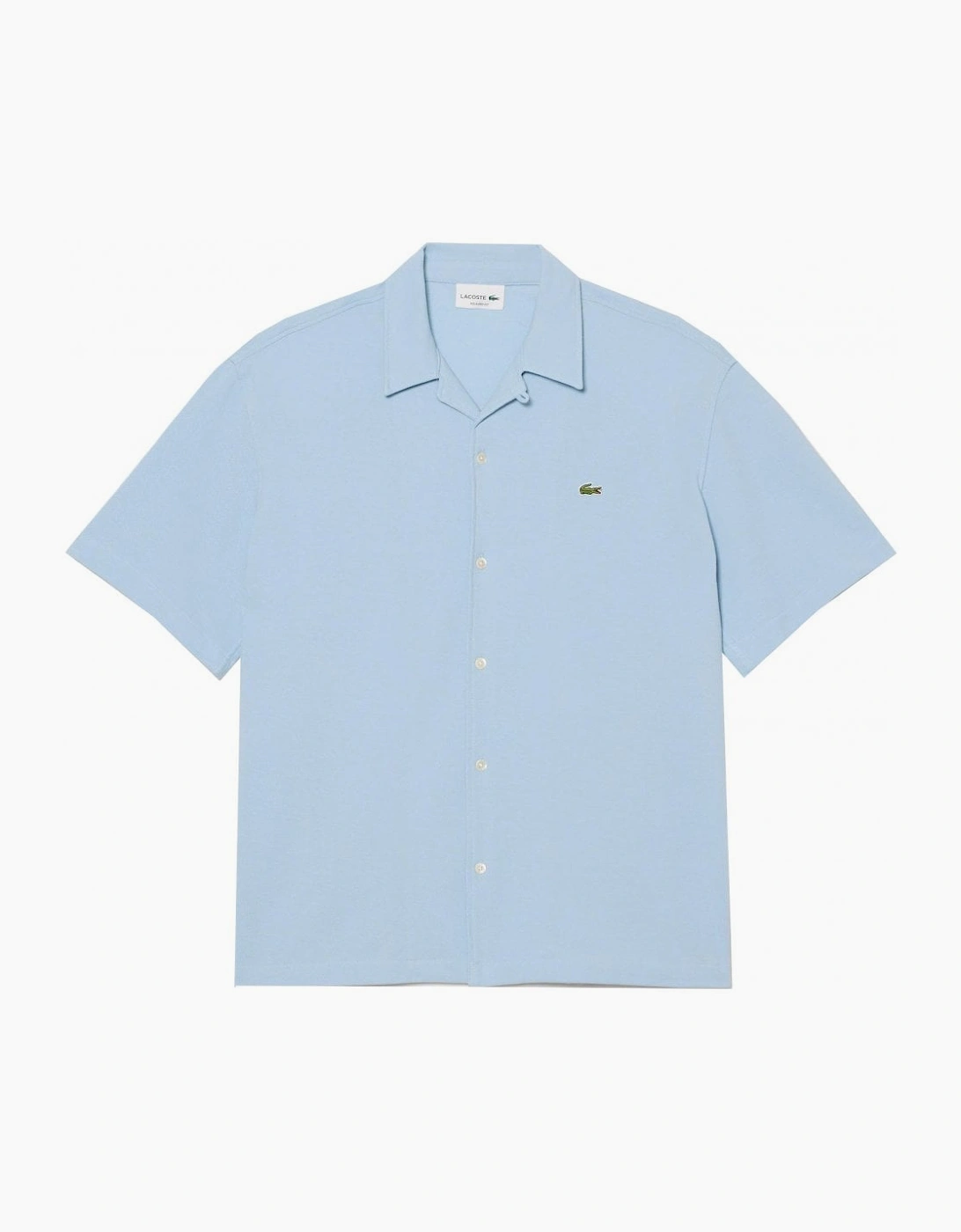 Lacoste Men's Light Blue Short Sleeved Shirt, 4 of 3