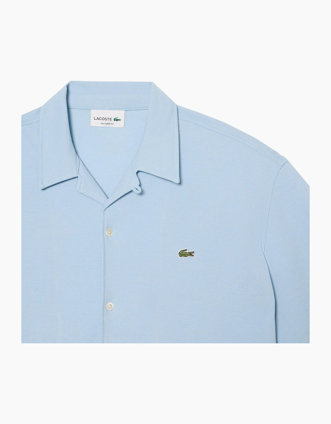 Lacoste Men's Light Blue Short Sleeved Shirt
