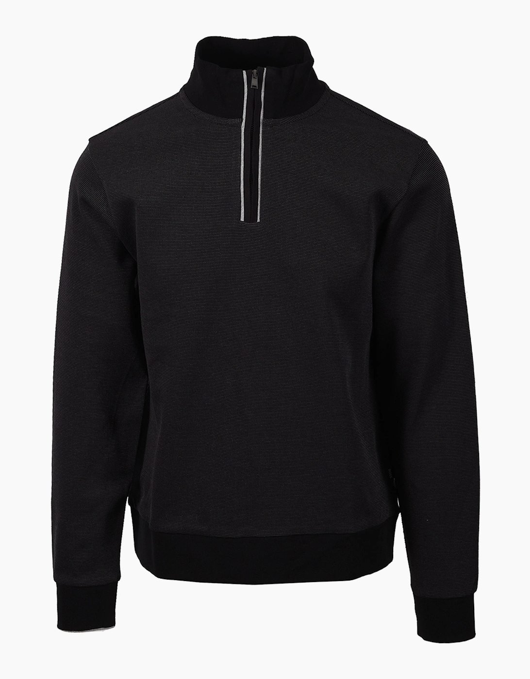 BOSS BLACK SIDNEY 80 HALF ZIP SWEATSHIRT BLACK, 4 of 3