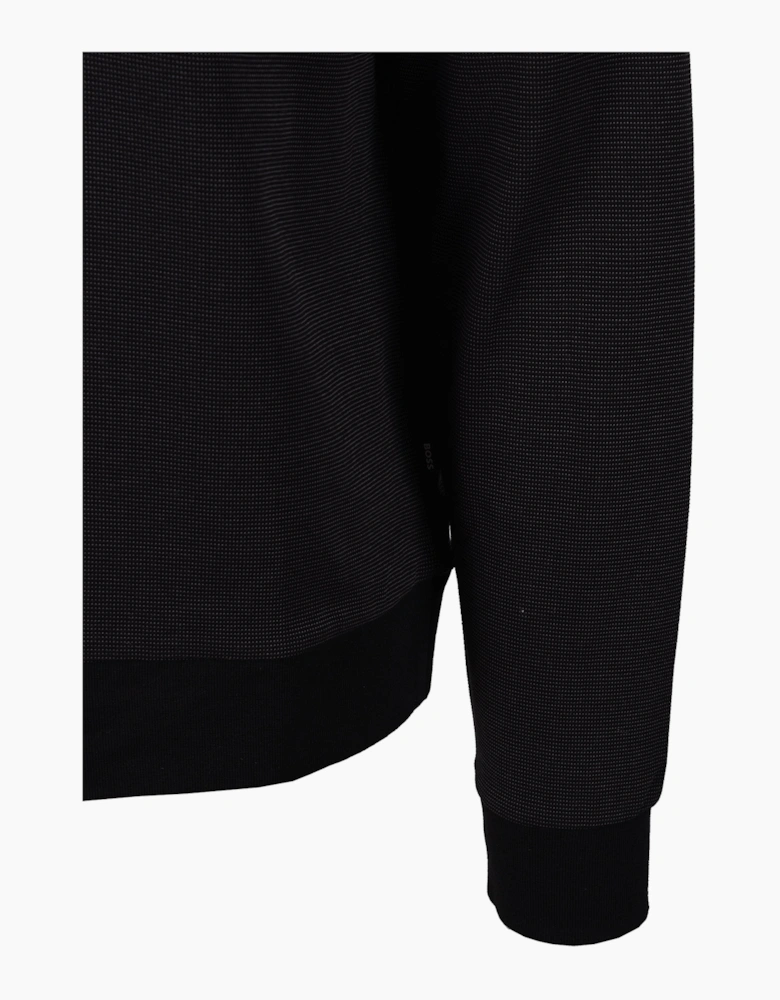 BOSS BLACK SIDNEY 80 HALF ZIP SWEATSHIRT BLACK