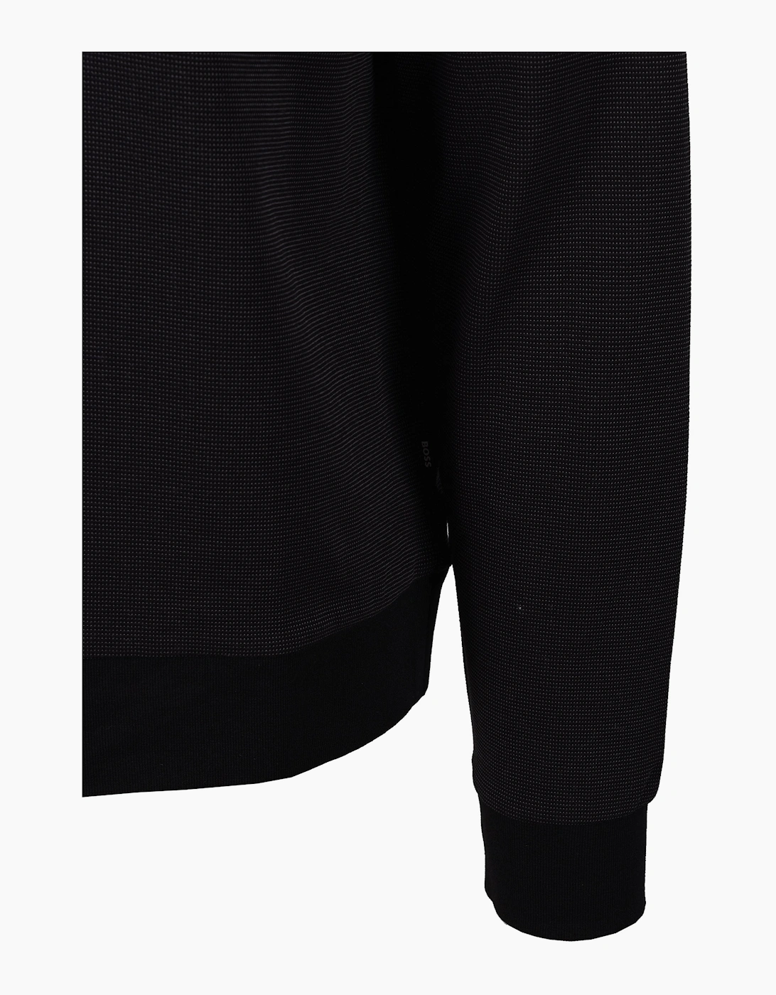 BOSS BLACK SIDNEY 80 HALF ZIP SWEATSHIRT BLACK