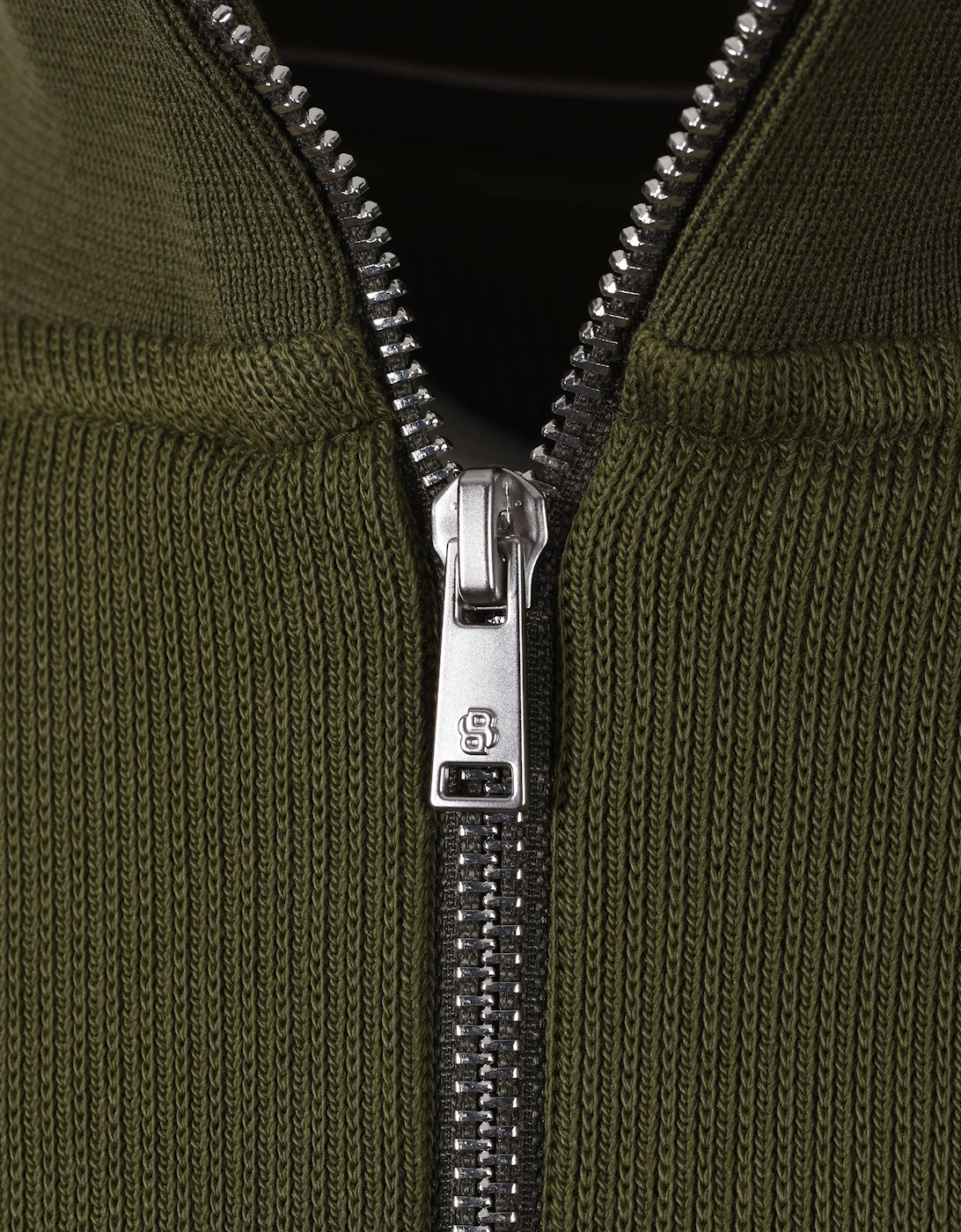 BOSS BLACK SEIDLER 55 HALF ZIP SWEATSHIRT GREEN
