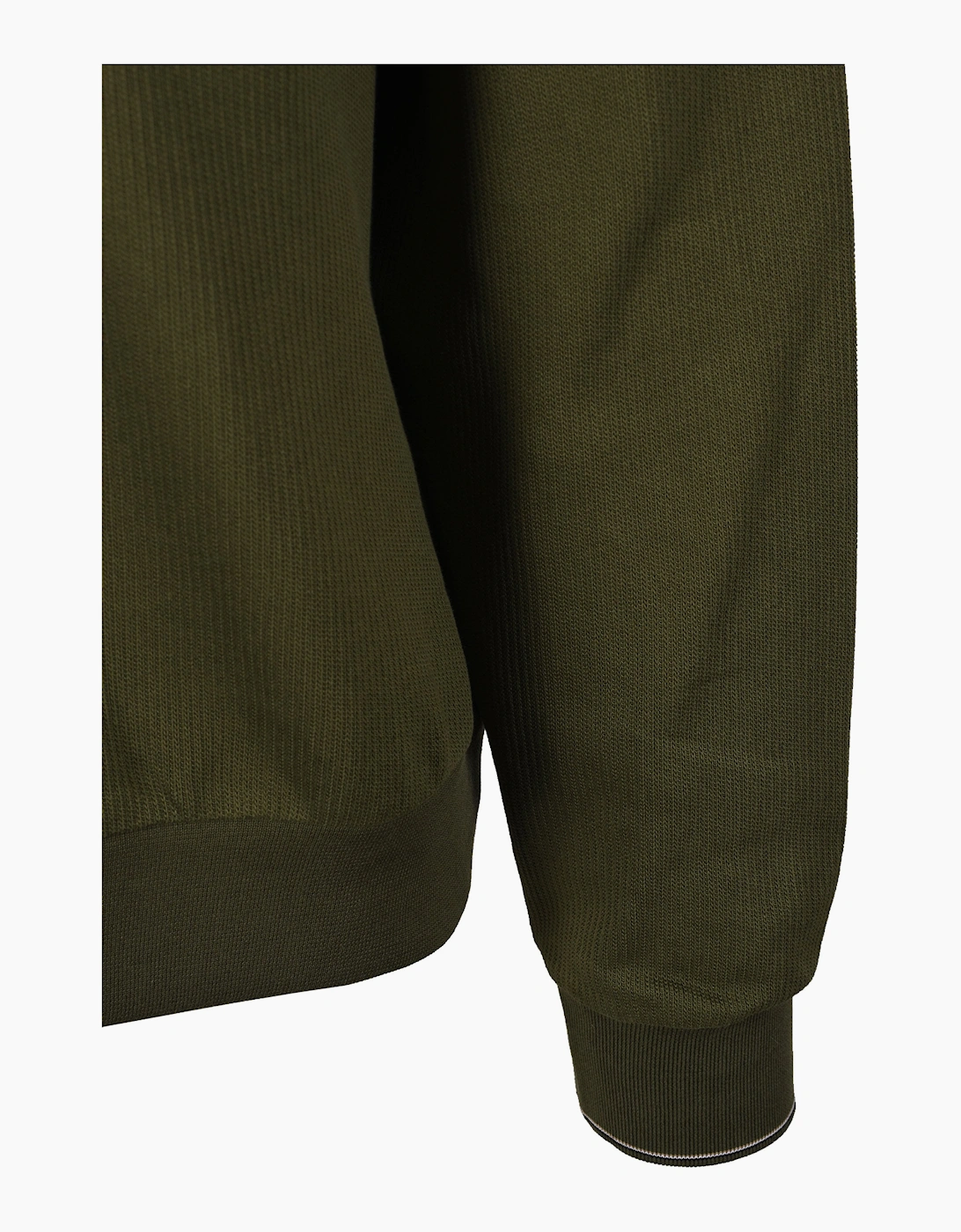BOSS BLACK SEIDLER 55 HALF ZIP SWEATSHIRT GREEN