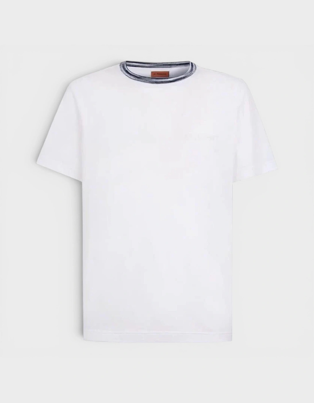 Contrast Detail T-Shirt Space Dyed Navy White, 3 of 2