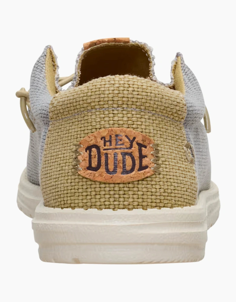 Hey Dude Wally braided shoe Flannel Grey / Olive Grey