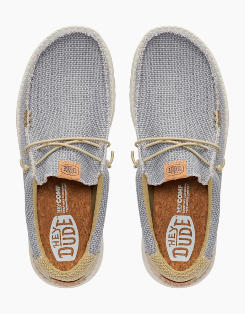 Hey Dude Wally braided shoe Flannel Grey / Olive Grey