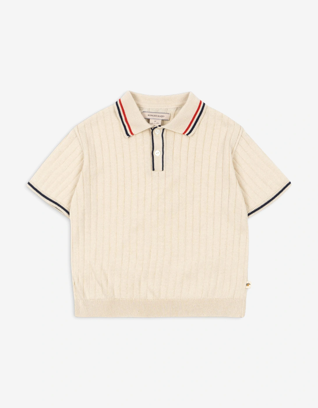 Konges Sløjd Boys Mio Knit Polo Shirt in Ivory