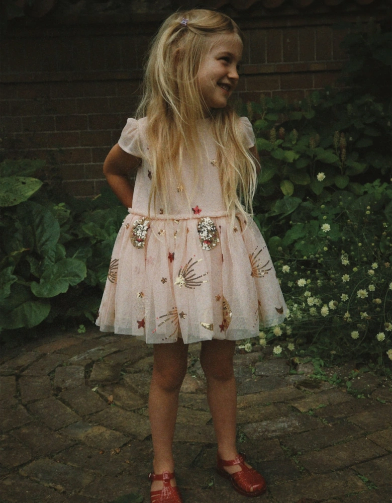 Konges Sløjd Girls Odette Dress in Pink