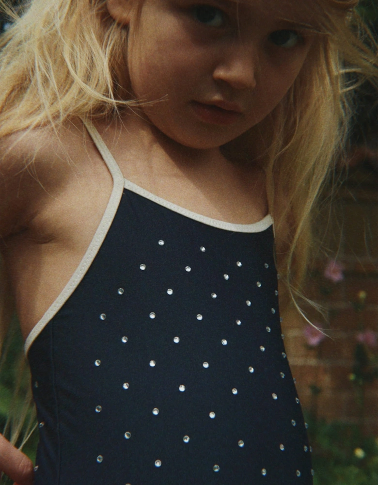 Konges Sløjd Girls Misty Swimsuit in Navy