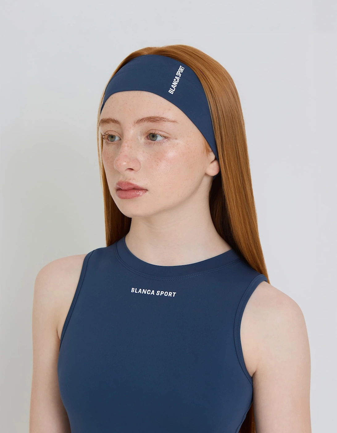 Blanca Sport Girls Logo Headband in Navy