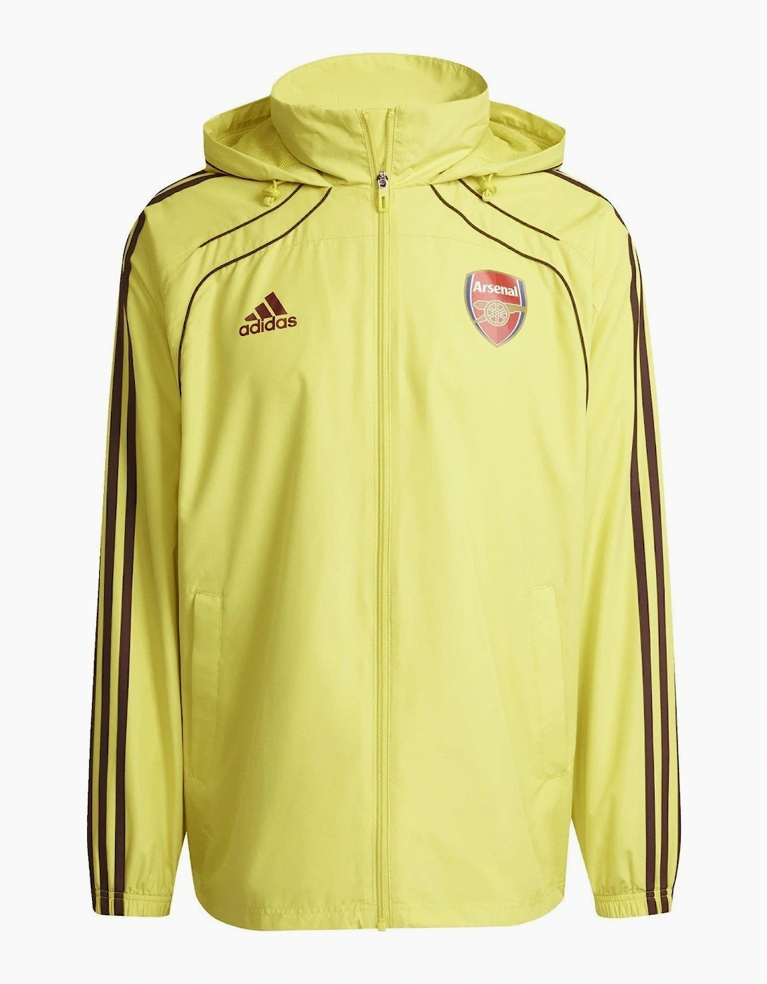 Adidas Arsenal UBP Windbreaker Hooded Jacket Yellow, 5 of 4