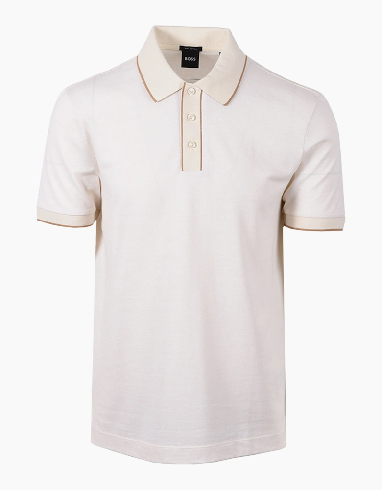 BOSS BLACK PARLAY 81 POLO SHIRT WHITE
