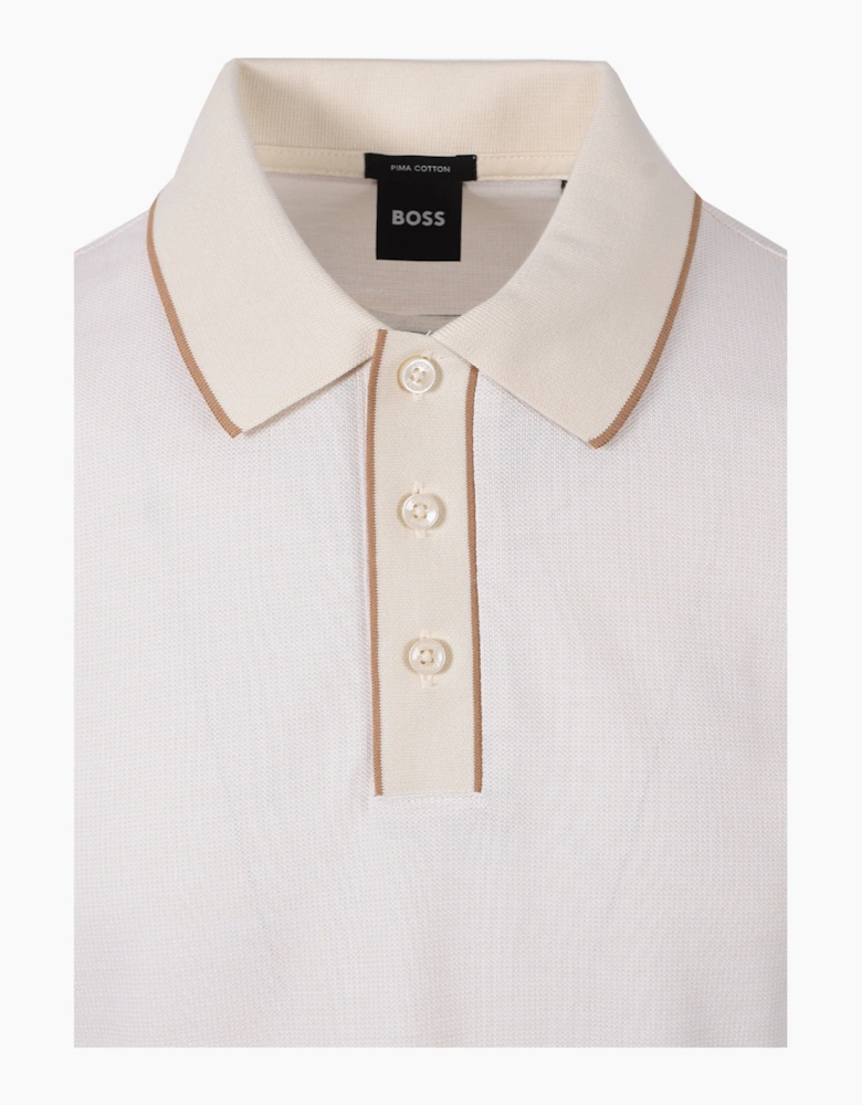 BOSS BLACK PARLAY 81 POLO SHIRT WHITE