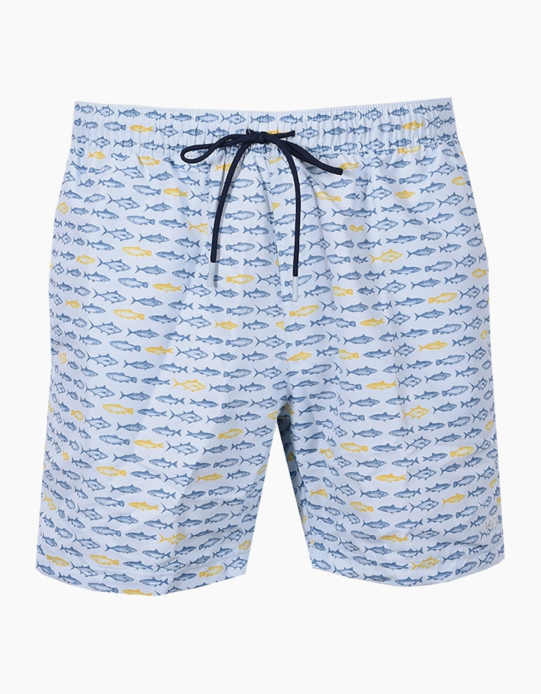 BOSS DANIO SWIM SHORTS OPEN BLUE