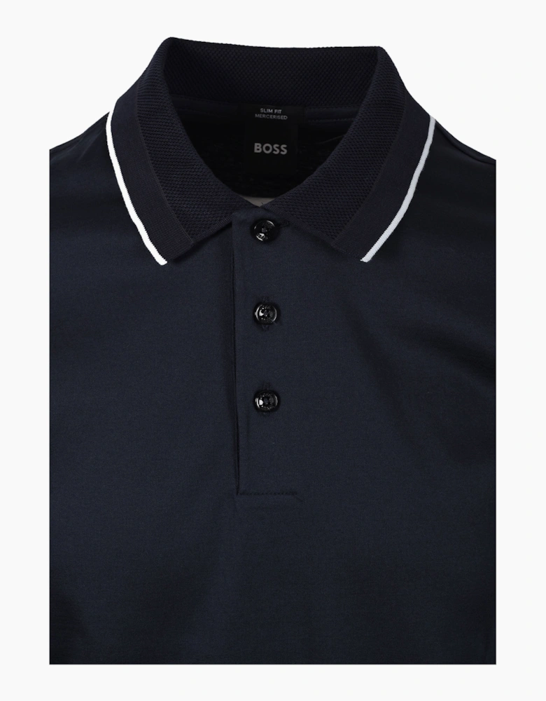 BOSS BLACK H-PHILLIPSON 195 POLO DARK BLUE