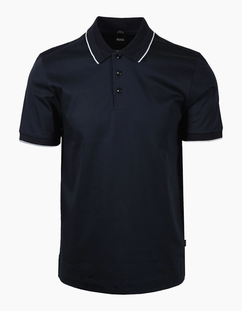 BOSS BLACK H-PHILLIPSON 195 POLO DARK BLUE