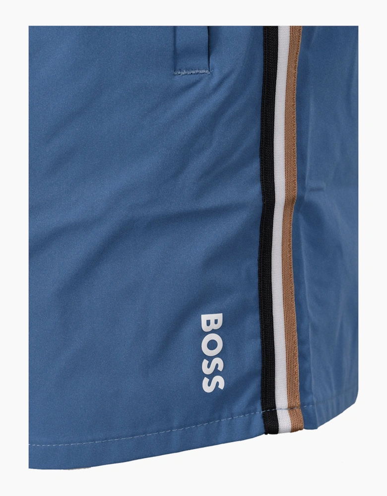 BOSS BLACK ICONIC SWIM SHORT BLUE