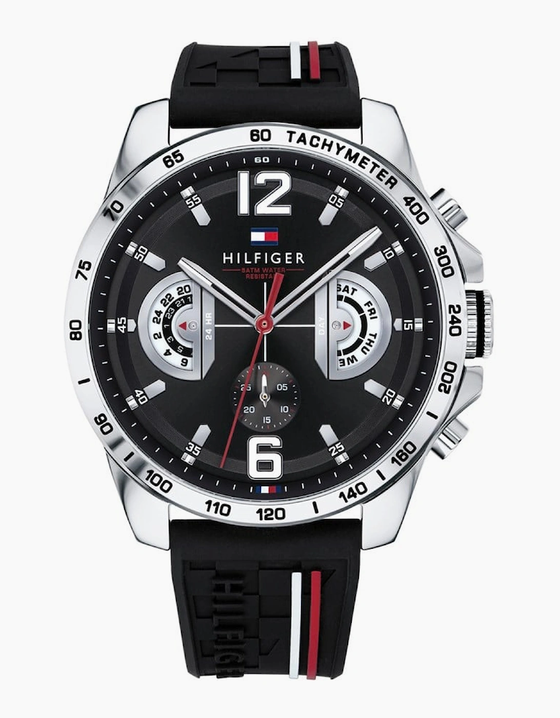 Tommy Hilfiger 1791473 Black Silicone Men's Watch, 5 of 4