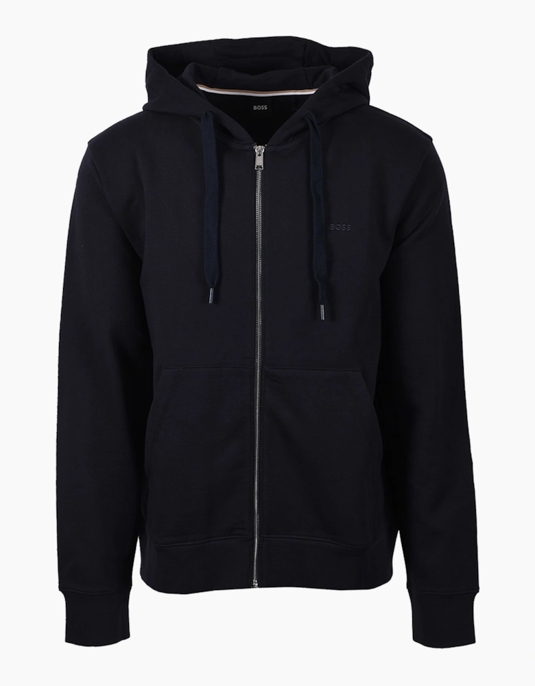 BOSS BLACK H-SPENCE ZIP THRU SWEATSHIRT DARK BLUE