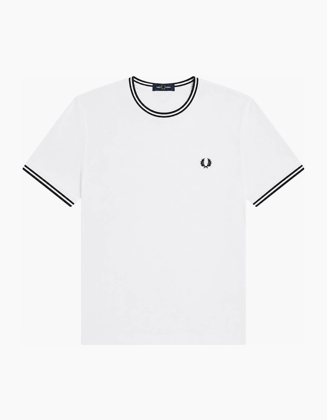 Fred Perry Twin Tipped T-Shirt White, 4 of 3